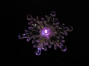 LS-0014 LED Color Changed Snowflakes Suction Cup Light Christmas Gift
